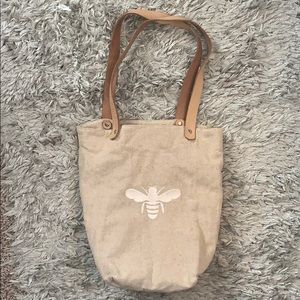 Apple & Bee Canvas Tote 🐝